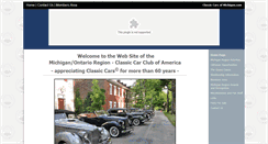 Desktop Screenshot of classiccarsofmichigan.com